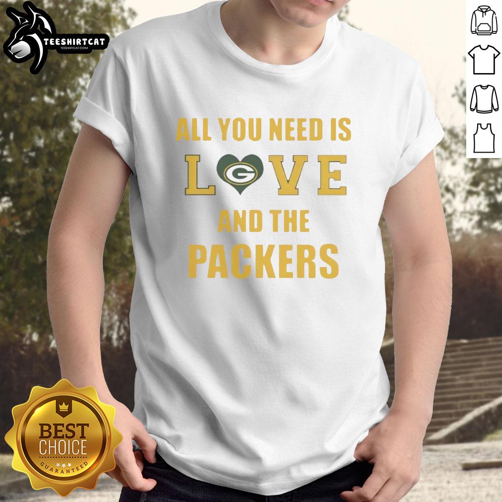 official-all-you-need-is-love-and-the-green-bay-packers-t-shirt Alt Text: Official All You Need Is Love And The Green Bay Packers T-Shirt featuring team colors and logo, perfect for fans.