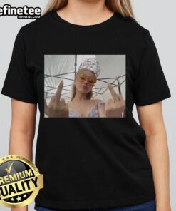 Official Ariana Grande Wicked For Good Ladies Tee featuring vibrant graphics and stylish design for fans of the musical.