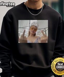Alt Text: Official Ariana Grande Wicked For Good Sweatshirt featuring a stylish design perfect for fans of the musical.