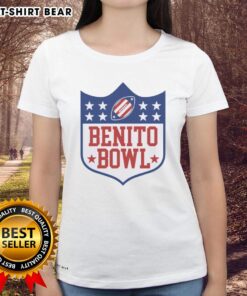 Official Benito Bowl Bad Bunny's Ladies Tee featuring stylish design and vibrant colors for fans of the artist.