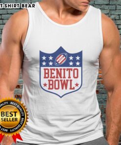 Alt Text: Official Benito Bowl Bad Bunny's tank top featuring vibrant graphics and a stylish design, perfect for fans.
