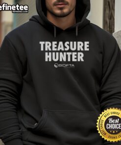 Official Bidfta Treasure Hunter Hoodie in black, featuring a stylish design perfect for treasure hunting enthusiasts.