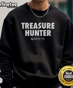Official Bidfta Treasure Hunter Sweatshirt featuring a stylish design for treasure hunting enthusiasts.