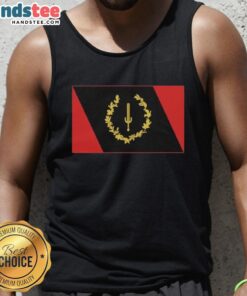 Alt Text: Stylish black tank top featuring the Official Black American Heritage Flag, perfect for celebrating cultural pride.