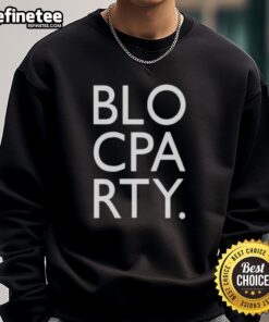 Official Bloc Party Logo Infill Sweatshirt featuring bold logo design on a stylish, comfortable sweatshirt.