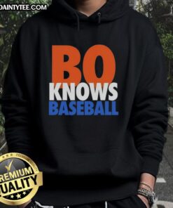 Official Bo Knows Baseball New York Mets hoodie featuring vibrant team colors and logo, perfect for fans and collectors.
