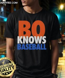 Official Bo Knows Baseball New York Mets T-Shirt featuring vibrant team colors and iconic logo, perfect for baseball fans.