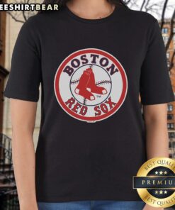 Official Boston Red Sox 76 Ladies Tee in vibrant red, perfect for female fans showcasing team spirit and style.