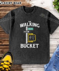 Official Brooklyn Nets The Walking Bucket washed t-shirt featuring team logo and stylish design for fans.