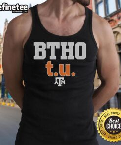 Alt Text: Official Btho Tu Texas A&M Aggies Football logo tank top featuring vibrant team colors and bold design.