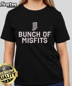 Official Bunch of Missfits Indiana Football Ladies Tee featuring stylish design for female fans of Indiana football.