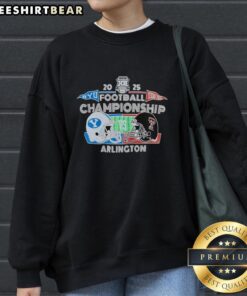 Alt Text: Official BYU Cougars vs Texas Tech Red Raiders Football Pop Tarts Bowl 2025 Sweatshirt in blue and white design.