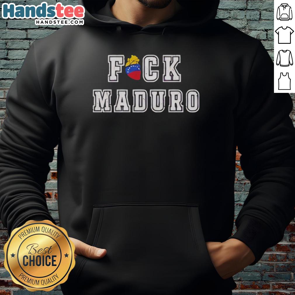 official-captura-nicolas-maduro-fck-maduro-hoodie Nicolas Maduro Fck Maduro hoodie in black featuring bold text design, representing political dissent and protest fashion.