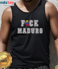 Official Captura Nicolas Maduro Fck Maduro tank top featuring bold graphics, perfect for political statement fashion.
