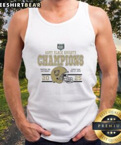 Official Celebrate Army Black Knights Football Tank Top for 2025 Wasabi Fenway Bowl, showcasing team pride and spirit.