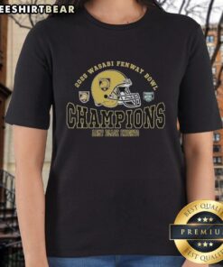 Official 2025 Fenway Bowl Army Black Knights football ladies tee showcasing champions' pride and style.