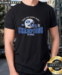 2025 Pop-Tarts Bowl t-shirt featuring BYU Cougars Football champions design, celebrating their victory in the championship game.