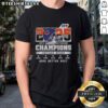 Official Chicago Bears 2025 NFC North Division Champions Good Better Best helmet T-shirt featuring team colors and logo.