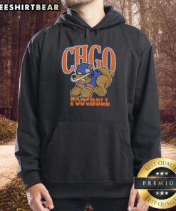 Cartoon hoodie featuring the official Chicago Bears football logo, perfect for fans and casual wear.