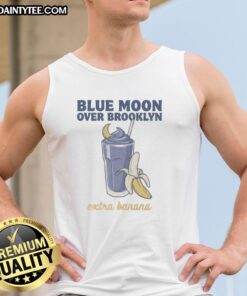 Official Christopher Grady and Scott Hunter Blue Moon Over Brooklyn Extra Banana tank top featuring vibrant graphics.
