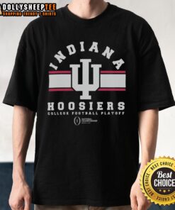 Official College Football Playoff Indiana Hoosiers 2026 National Championship Logo T-Shirt featuring team colors and graphics.