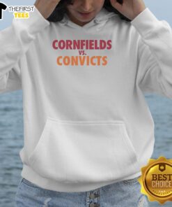 Official Cornfields Vs Convicts Hoodie featuring bold graphics and premium fabric, perfect for fans of the iconic rivalry.