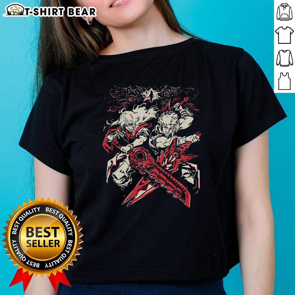 Official Crossing Blades Anime Ladies Tee Official Crossing Blades Anime Ladies Tee featuring vibrant artwork and stylish design for anime fans.