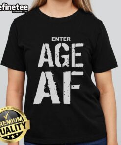 Custom Age AF Birthday Personalized Ladies Tee featuring fun design and vibrant colors for celebrating special birthdays.