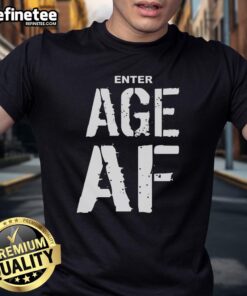Official Custom Age Af Birthday Personalized T-Shirt featuring vibrant design and customized age for a unique celebration.