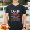 Official Dad T-Shirt: 'Thanks For Teaching Me How To Be A Man' - a heartfelt gift from daughter to father.