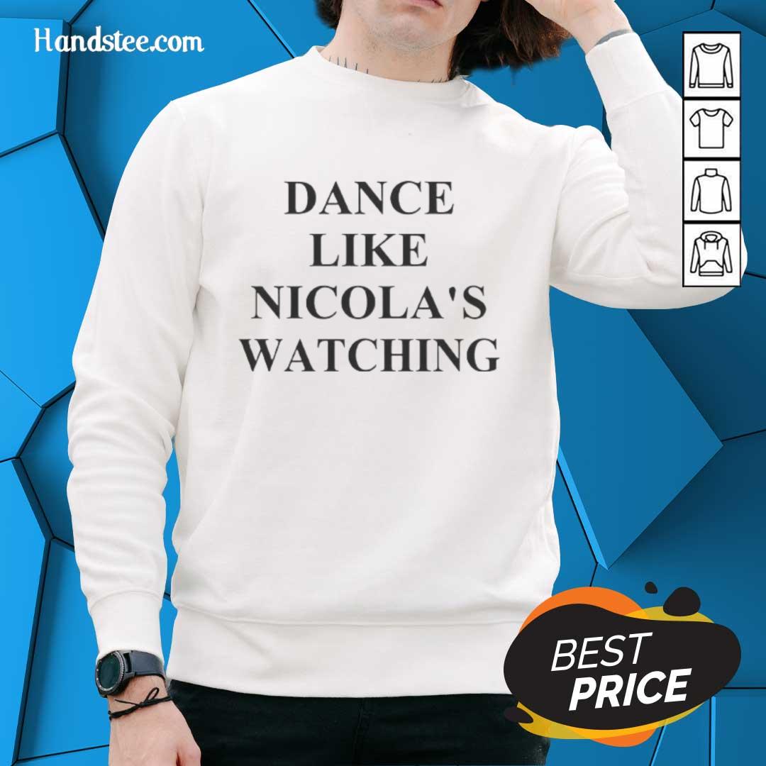 official-dance-like-nicolas-watching-sweatshirt Official Dance Like Nicolas Watching Sweatshirt featuring vibrant graphics and a cozy design for dance enthusiasts.