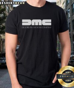 Official DMC DeLorean Motor Company T-Shirt featuring iconic design and logo, perfect for fans and collectors.