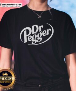 Official Dr Pegger Dr Pepper Ladies Tee featuring vibrant graphic design and soft fabric, perfect for fans and casual wear.