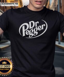 Official Dr Pegger Dr Pepper T-Shirt featuring vibrant graphics and a classic design for soda enthusiasts.
