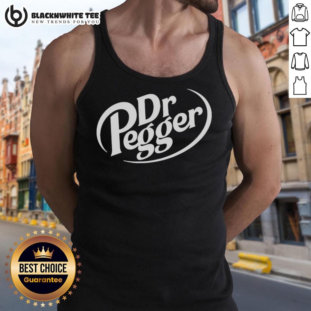 Official Dr Pegger Dr Pepper Tank Top Official Dr. Pegger Dr. Pepper Tank Top featuring a vibrant design and logo, perfect for fans and summer wear.