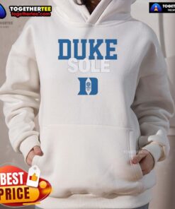 Official Duke Blue Devils Sole Hoodie in blue with logo, perfect for fans and comfortable for everyday wear.