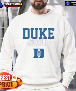 Official Duke Blue Devils Sole Sweatshirt in navy blue showcasing team logo, perfect for fans and game day wear.