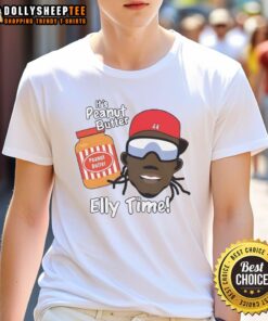 Official Elly De La Cruz Cincinnati Reds MLB Peanut Butter and Elly Time T-Shirt showcasing team spirit and style.