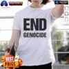 Official End Genocide Katharine Hamnett T-Shirt featuring bold graphics and eco-friendly fabric in a stylish design.