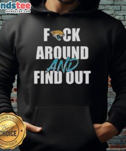 Official Fck Around And Find Out Jacksonville Jaguars Hoodie in team colors, perfect for fans to show their support.