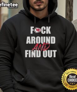 Alt Text: Official F*ck Around And Find Out Kansas City Chiefs Hoodie featuring bold team colors and logo for fans.