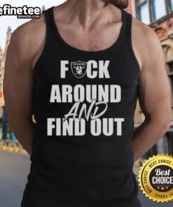 Official F* Around and Find Out Las Vegas Raiders tank top showcasing team spirit and bold style for fans.