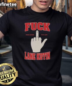 Official Fck Lane Kiffin From Oxford With Love T-Shirt featuring bold text on a stylish, casual tee.
