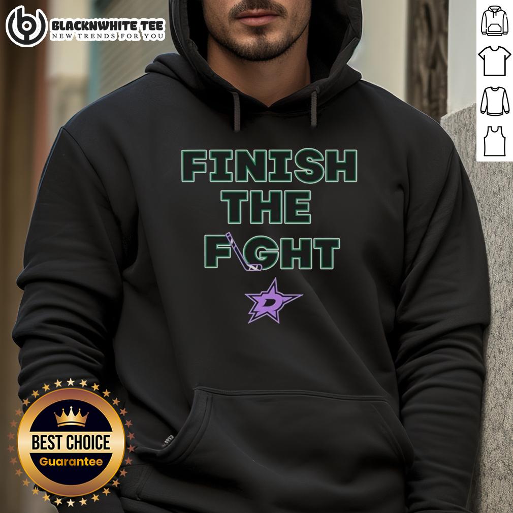Official Finish The Fight Dallas Stars Hockey Hoodie Official Finish The Fight Dallas Stars Hockey Hoodie in team colors, perfect for fans and game day apparel.