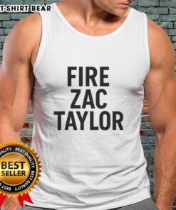 Official Fire Zac Taylor Tank Top featuring bold design, perfect for fans of the Cincinnati Bengals and summer wear.