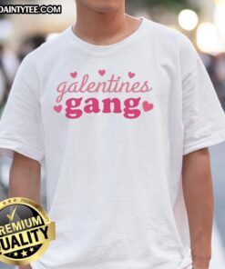 Official Galentines Gang Valentines T-Shirt featuring fun graphics for celebrating friendship on Valentine's Day.
