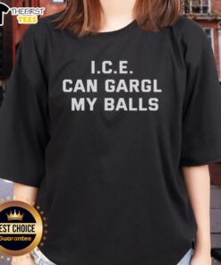 Official Gaming Disorder PAWG I.C.E. Can Gargle My Balls Ladies Tee featuring a fun graphic design for gamers.