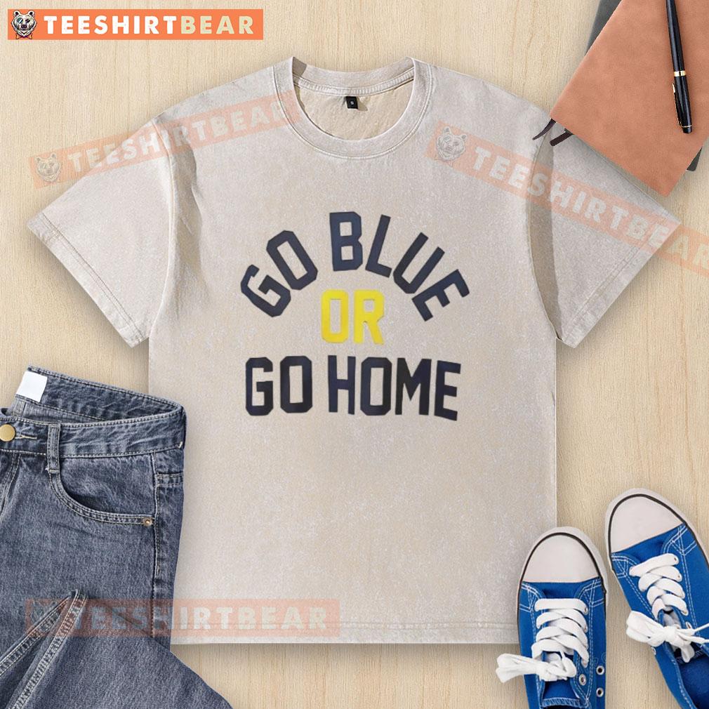 official-go-blue-or-go-home-washed-t-shirt Official Go Blue or Go Home washed t-shirt featuring a bold blue design, perfect for casual wear or game day.