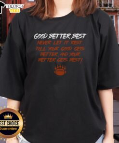 Official Good Better Best Bears Sports Football Ladies Tee featuring team colors and logo for stylish game day wear.