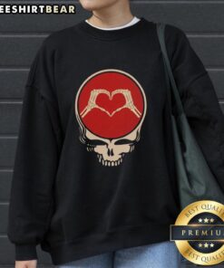 Official Grateful Dead Rock Music Valentine's Day Sweatshirt featuring iconic band graphics and vibrant colors.
